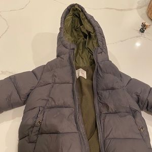 Zara baby boy puffer winter coat